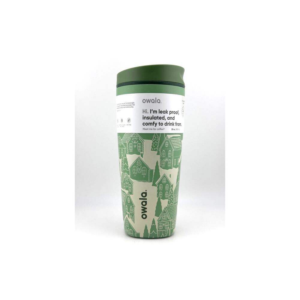 Owala 20 oz. Stainless Steel SmoothSip Slider Coffee Tumbler - NORTH POLE